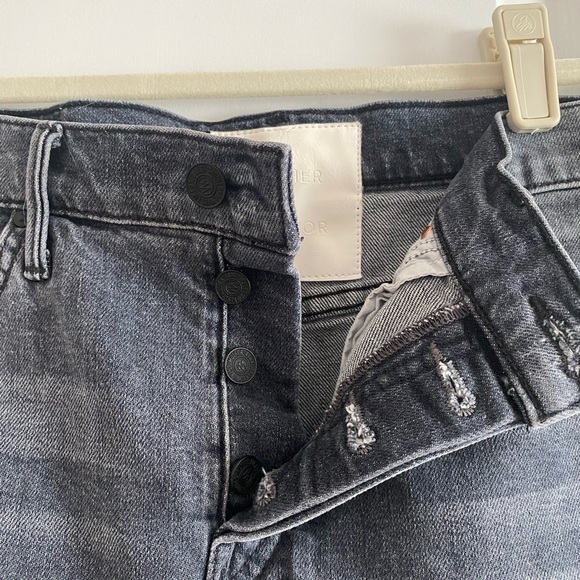 Mother Denim •The Vagabond Mini Fray Skirt in Midnight Races (28) - Picture 6 of 11